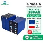 AESC 280Ah 3.2V LiFePO₄ Prismatic Battery Cell | Grade A | ESS Grade | EU Stock | 280Ah+ Actual Capacity for Home Energy Storage