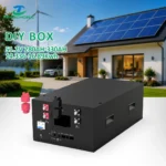 Cutie baterie LiFePO4 goală neagră 48V 16S A3 orizontal pentru celule 280–320Ah, 51.2V, până la 330Ah, 16.89kWh.