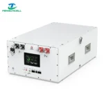 Rechteckeg 15kWh DIY Batteriebox Kit A1 (16S) mat Display, Kontrollknäppercher, Ports, an Säitegrëffer; 48V LiFePO4, JK BMS V19, passt fir 280Ah–314Ah Zellen.