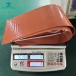JK BMS Heating Pad for 48V 16S LiFePO4 battery boxes shown on a scale weighing 0.6360 kg.