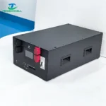 FENGCHCELL 280Ah Stackable Battery Box Kit A2 (16S, 15kWh) with JK BMS V19 in a black steel case with handles, terminals, display, and front ports.