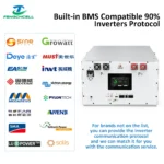 Inverter with multiple ports and switches, compatible with 90% of brands and JK BMS V19 15kWh Kit A1.